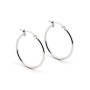 Orecchini cerchio 23mm in oro bianco lucido 132,00 € Orecchini Donna
