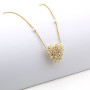 Collana con cuore di micro perle in oro 18kt 1,00 € Collane con gemme