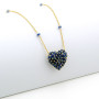 Collana con cuore di radice di zaffiro in oro 18kt 1,00 € Collane con gemme