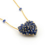 Collana con cuore di radice di zaffiro in oro 18kt 1,00 € Collane con gemme