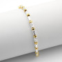 Zoppi Jewels:Bracciale in argento a pepite e pallini dorati