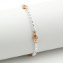 Bracciale in argento a rondelle con coccinelle rosè 45,00 € Bracciali Donna