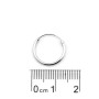 Orecchini cerchietto 14 mm in argento 925 10,00 € Orecchini Donna