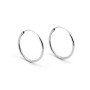 Orecchini cerchietto 18 mm in argento 925 15,00 € Orecchini Donna