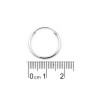 Orecchini cerchietto 18 mm in argento 925 15,00 € Orecchini Donna