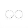 Orecchini cerchietto 20 mm in argento 925 18,00 € Orecchini Donna
