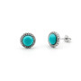 Zoppi Jewels|Orecchini a bottone in argento con turchese
