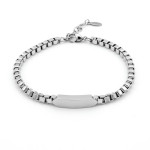 Zoppi jewels|Bracciale uomo a catena cubica con targhetta|24,00 €