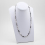 Zoppi Jewels|Collana a tubolare ritorto alternato nero in argento 925