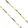 Zoppi Jewels:Collana a tubolare ritorto dorata e nera in argento 925