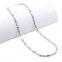 Zoppi Jewels:Collana a tubolare alternato in argento 925