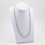 Zoppi Jewels:Collana a tubolare alternato in argento 925