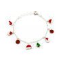 Zoppi Jewels|Bracciale natalizio con ciondoli in argento 925