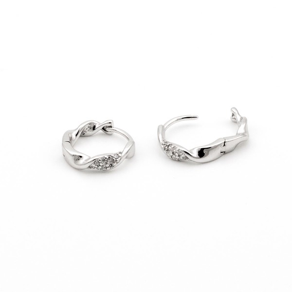 Orecchini cerchietto torchon 13 mm 18,00 € Orecchini Donna