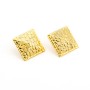Zoppi Jewels:Orecchini toppe pitone in argento dorato