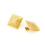 Zoppi Jewels:Orecchini toppe pitone in argento dorato