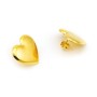 Orecchini cuore bombato in argento dorato 35,00 € Orecchini Donna