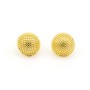 Orecchini toppe pallinate in argento dorato 56,00 € Orecchini Donna