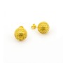 Orecchini toppe pallinate in argento dorato 42,00 € Orecchini Donna