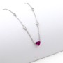 Collana con cuore rosso rubino 38,00 € Collane Donna