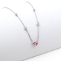 Collana in argento con cuore rosa 38,00 € Collane Donna
