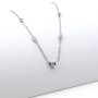 Collana in argento con cuore bianco 38,00 € Collane Donna