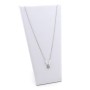Zoppi Jewels|Collana in argento con fiore di zirconi e perline