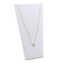 Collana in argento dorato con fiore di zirconi e perline 30,00 € Collane Donna