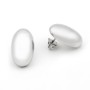 Zoppi Jewels|Orecchini a bottone ovale in argento