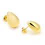 Zoppi Jewels|Orecchini a lobo con goccia in argento dorato