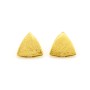 Zoppi Jewels|Orecchini triangolari in argento dorato e satinato
