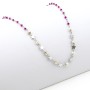Collana con stelline e cristalli swarovski fucsia in argento 30,00 € Collane Donna