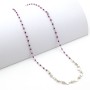 Collana con stelline e cristalli swarovski fucsia in argento 30,00 € Collane Donna
