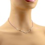 Collana con stelline e cristalli swarovski fucsia in argento 30,00 € Collane Donna