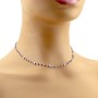 Collana in argento dorato con cristalli swarovski blu 30,00 € Collane Donna