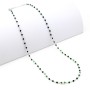 Collana in argento con cristalli swarovski verdi 30,00 € Collane Donna