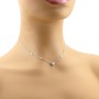 Collana in argento con cuore bianco 38,00 € Collane Donna
