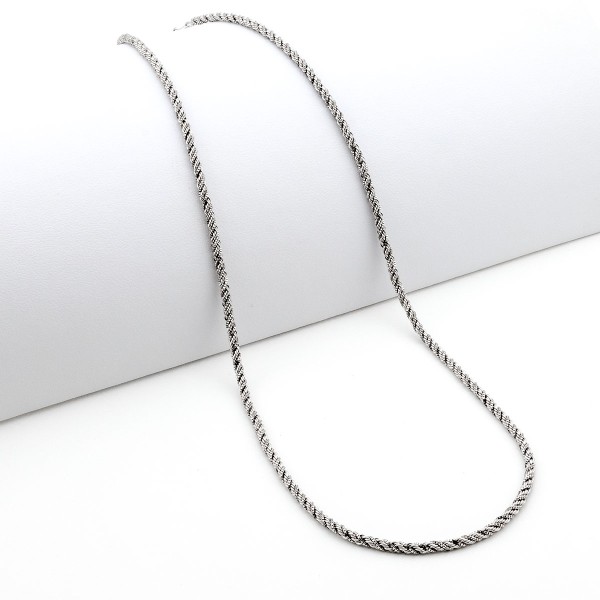 Collana a fune in oro bianco 18kt