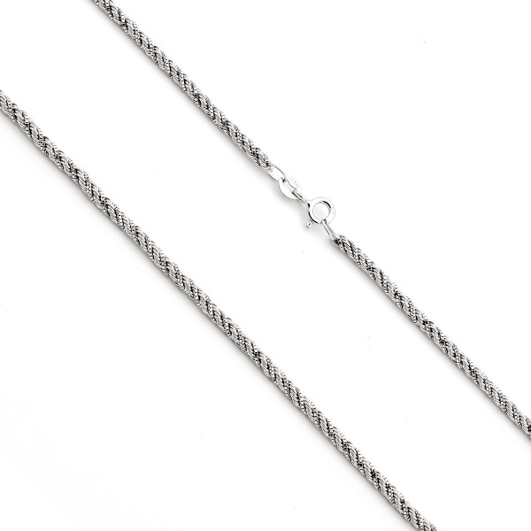 Collana a fune in oro bianco 18kt