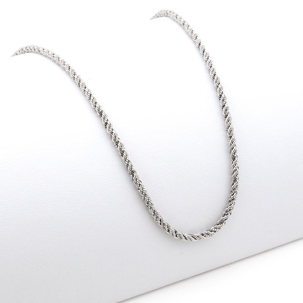Collana a fune in oro bianco 18kt