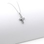 Zoppi Jewels|Collana con piccola croce in argento e zirconi