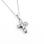 Zoppi Jewels|Collana con piccola croce in argento e zirconi