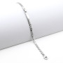 Bracciale con targhetta a catena grumetta in argento