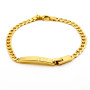 Zoppi Jewels:Bracciale grumetta con targhetta in argento oro:60,00 €