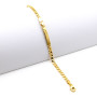 Zoppi Jewels:Bracciale grumetta con targhetta in argento oro:60,00 €