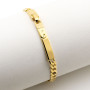 Zoppi Jewels:Bracciale grumetta con targhetta in argento oro:60,00 €
