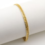 Bracciale a catena grumetta in argento oro