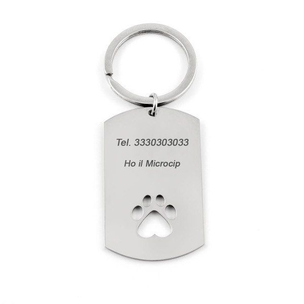 Zoppi Jewels|Medaglia Pets personalizzabile in acciaio inox