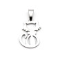 Zoppi Jewels|Ciondolo Gatto in acciaio inox