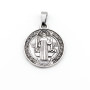 Zoppi Jewels|Medaglia San Benedetto in acciaio